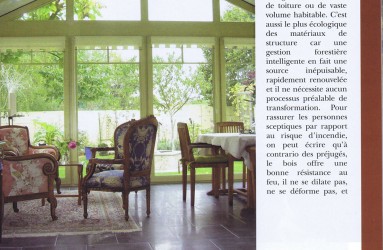Bois et Aluminium article véranda journal
